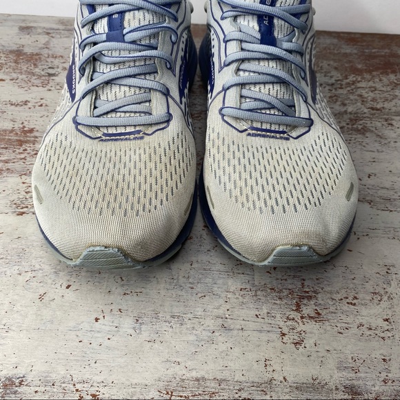 Brooks adrenaline 21 Grey & Navy Blue Athletic shoes 11 wide - Picture 4 of 9